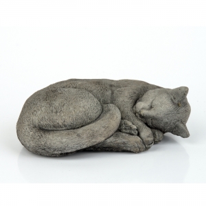 Dekorácia záhrada spiaca mačka 16,5cm