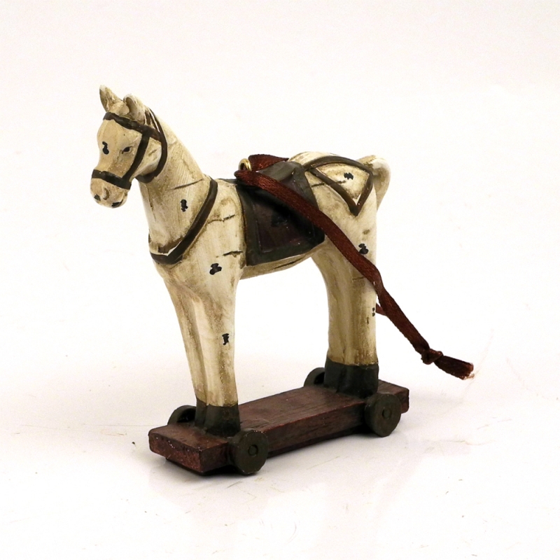 Dekorácia záves - koník retro 8,5x3x9,2cm