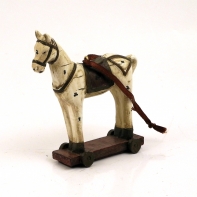 Dekorácia záves - koník retro 8,5x3x9,2cm