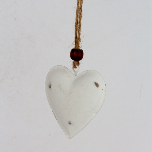 Dekorácia závesné srdce kovové 6cm