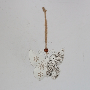 Dekorácie závesný motýľ kovový 9x7,5cm