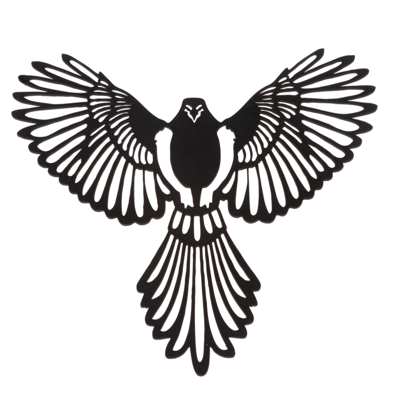 Dekorácia z dreva na stenu vták 35x35cm