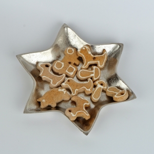 Dekoračný podnos hviezda 26cm