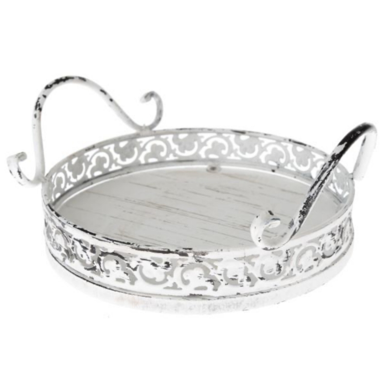 Dekoračný podnos kovový 23cm