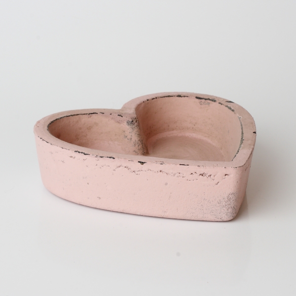 Dekoračné podnos ružové srdce 12x12cm