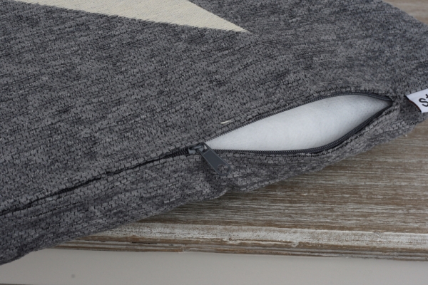 Dekoračné vankúš hviezda sivý 45x45cm