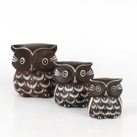 Dekoračné soška sova 7cm