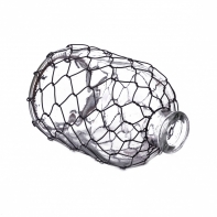 Dekoračné váza poháre s pletivom 18cm