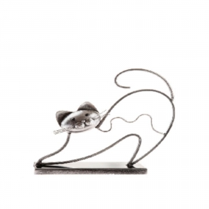 Dekoratívna kovová LuxCat 28 x 28,5 x 7 cm