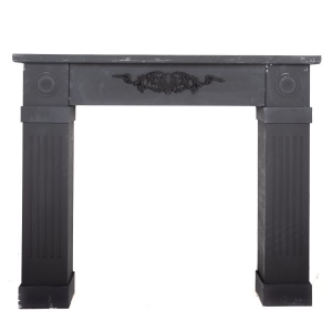 Dekoratívne krbová rímsa tmavá 115 × 96 × 15cm