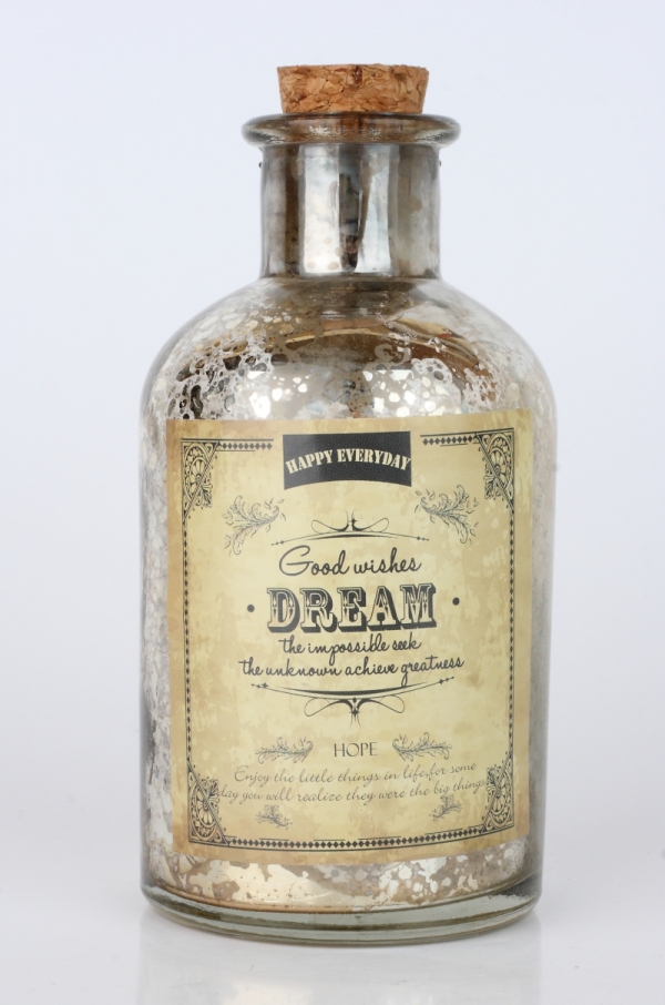 Dekoratívna fľaša vintage 6x13cm