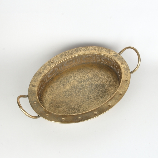 Dekoratívny podnos ovál ANTIK 53 x 32 cm