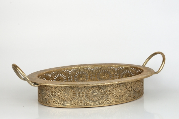 Dekoratívny podnos ovál ANTIK 53 x 32 cm