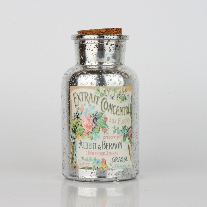 Dekoratívna sklenená fľaša 13,5x6,5x6,5cm