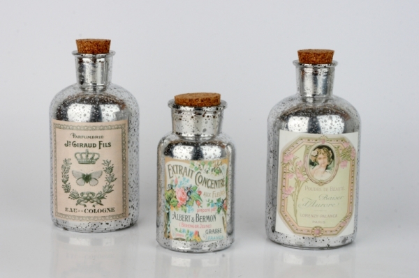 Dekoratívna sklenená fľaša 13,5x6,5x6,5cm