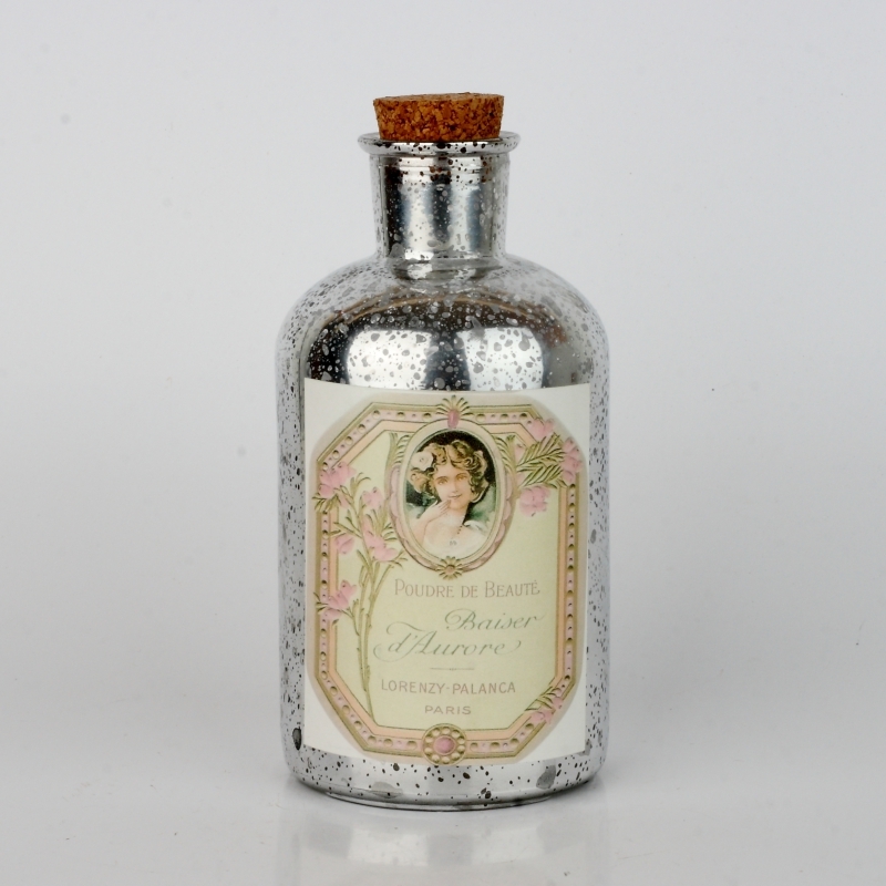 Dekoratívna sklenená fľaša 17cm