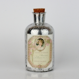 Dekoratívna sklenená fľaša 17cm