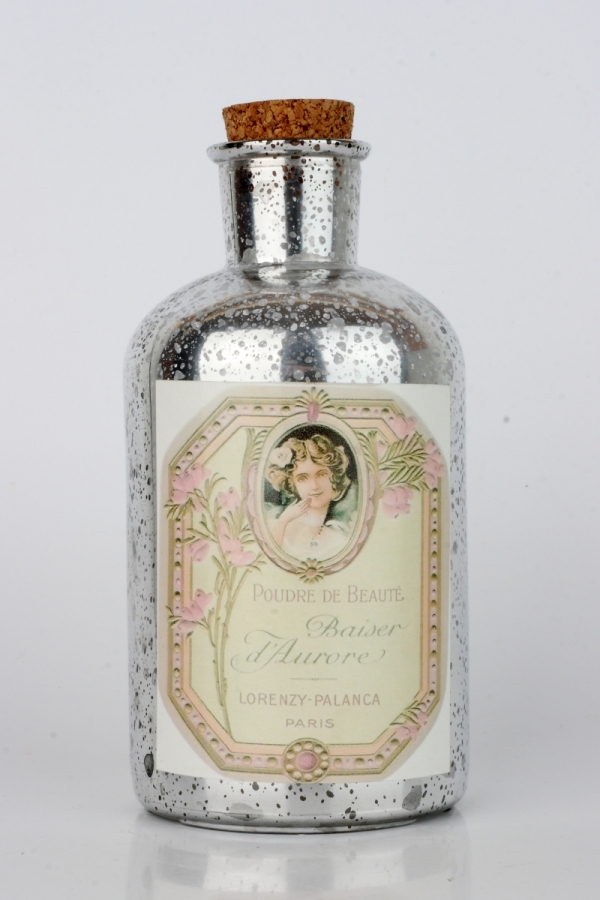 Dekoratívna sklenená fľaša 17cm