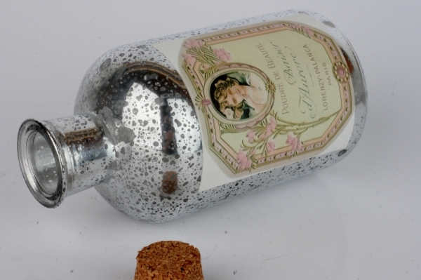 Dekoratívna sklenená fľaša 17cm