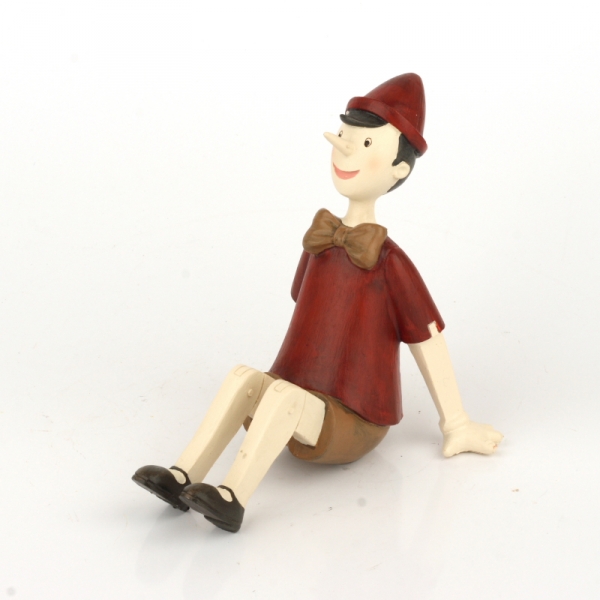 Dekoratívne soška sediaci Pinokio 15x11x14cm