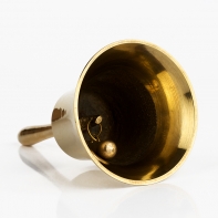 Dekorativný vianočný zvonček zlatý 11cm