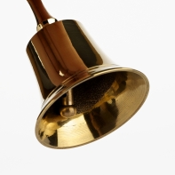 Dekorativný vianočný zvonček zlatý 11cm