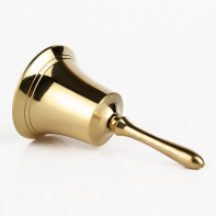 Dekorativný vianočný zvonček zlatý 11cm