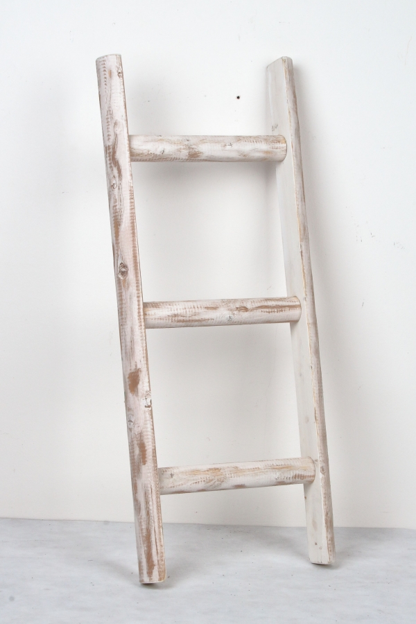 Dekoratívne rebrík biely 75cm