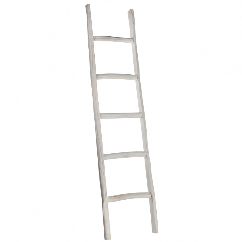 Dekoratívne rebrík biely