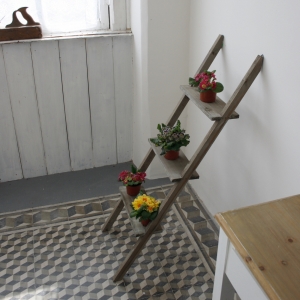 Dekoratívne rebrík hnedý 120 cm