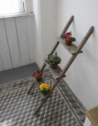 Dekoratívne rebrík hnedý 120 cm