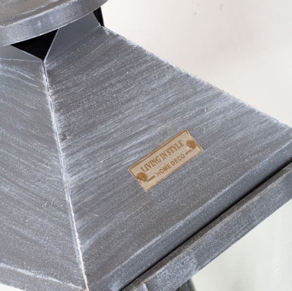 Dizajnová kovova lucerna 42cm