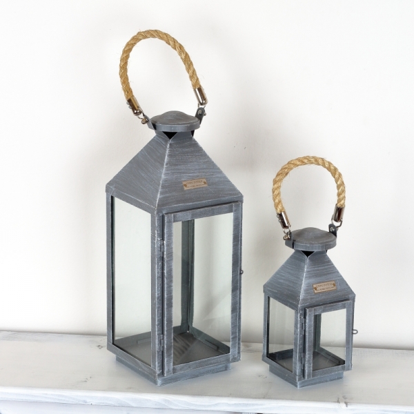 Dizajnová kovova lucerna 42cm
