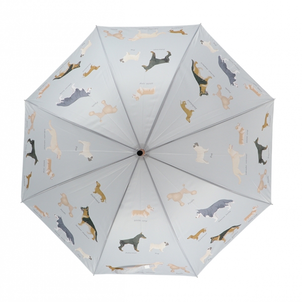 Dáždnik 120x95 cm s plemenami psov