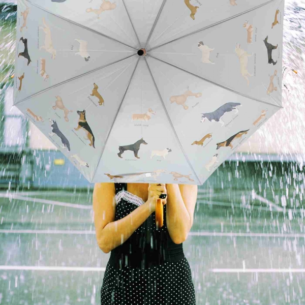 Dáždnik 120x95 cm s plemenami psov