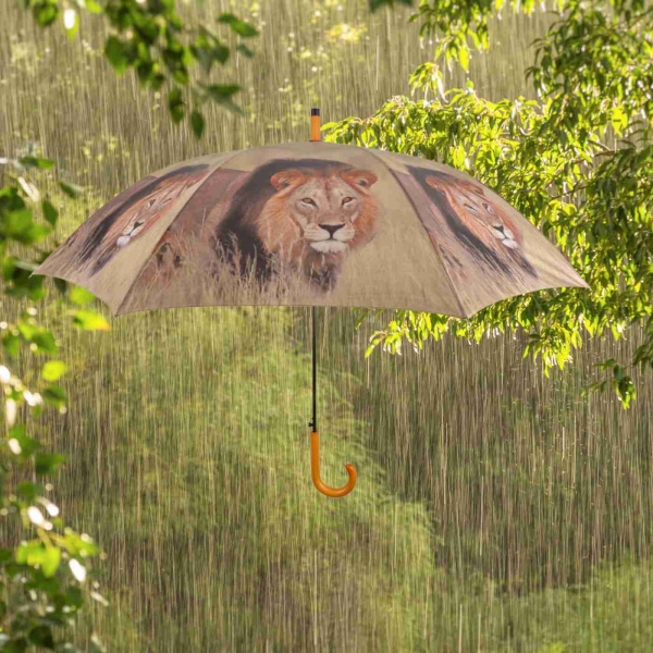Dáždnik africké zvieratá s motívom leva