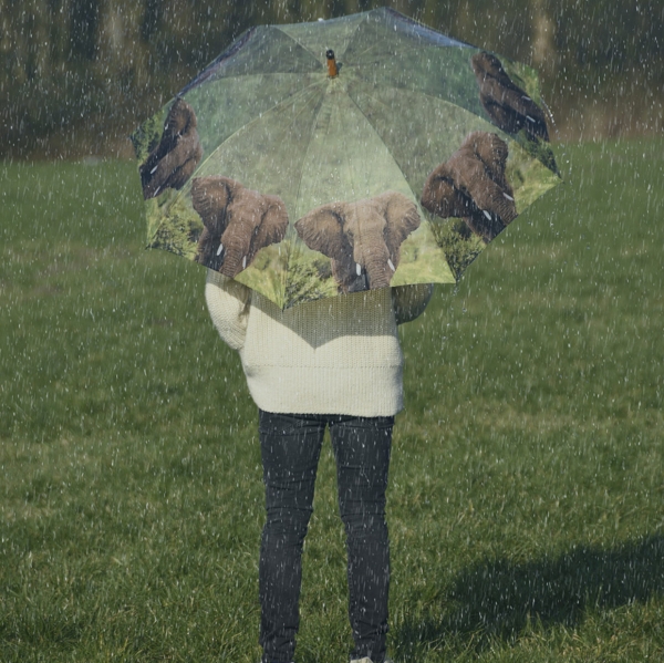 Dáždnik africké zvieratá s motívom leva