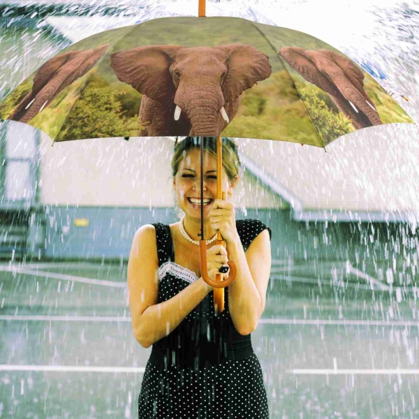 Dáždnik africké zvieratá s motívom slona