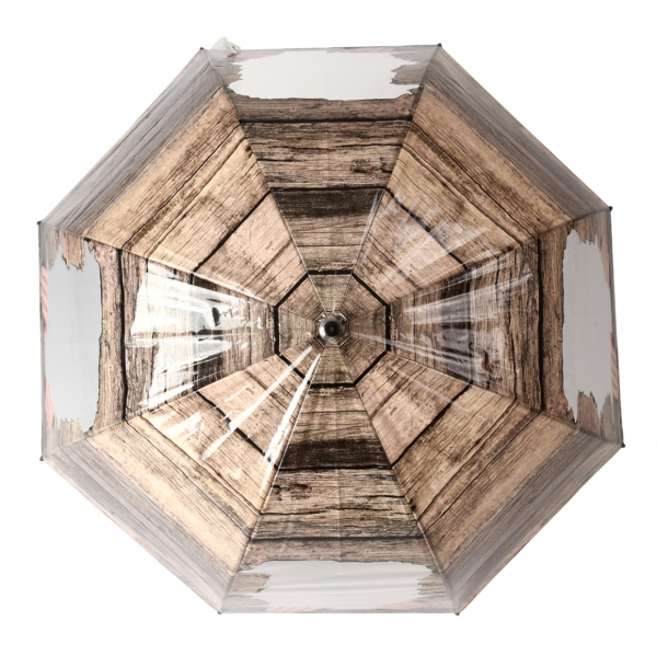 Dáždnik KUK z poza drevené steny 83 x 83 x 83,5 cm plastový