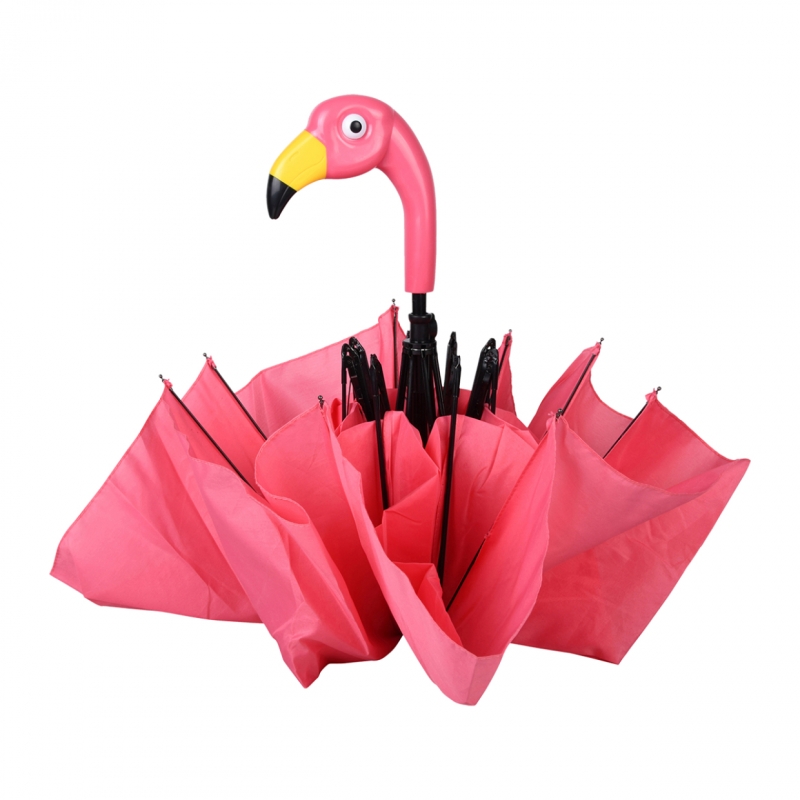 Deštník plameňák 96,5 x 96,5 x 50 cm skládací