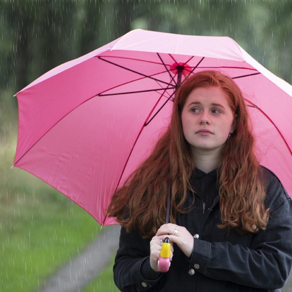 Deštník plameňák 96,5 x 96,5 x 50 cm skládací