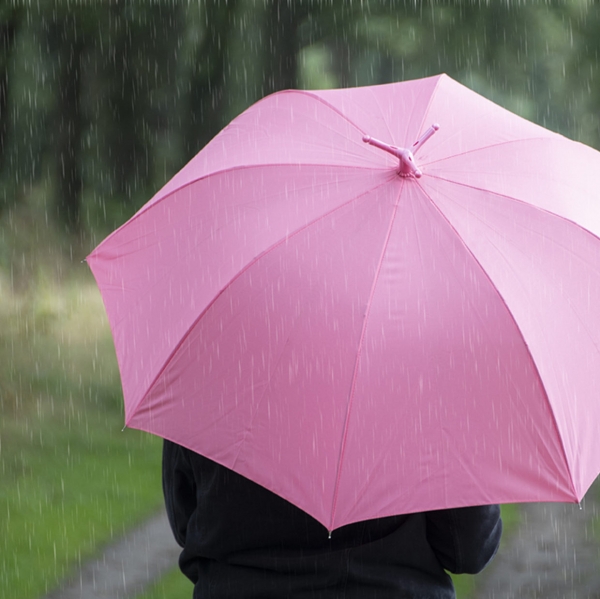 Deštník plameňák 96,5 x 96,5 x 50 cm skládací