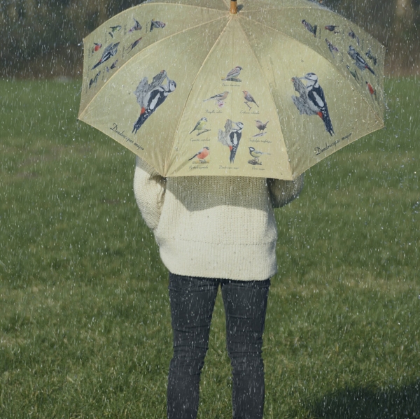 Dáždnik s vtáčikmi 120 x 120 x 95 cm