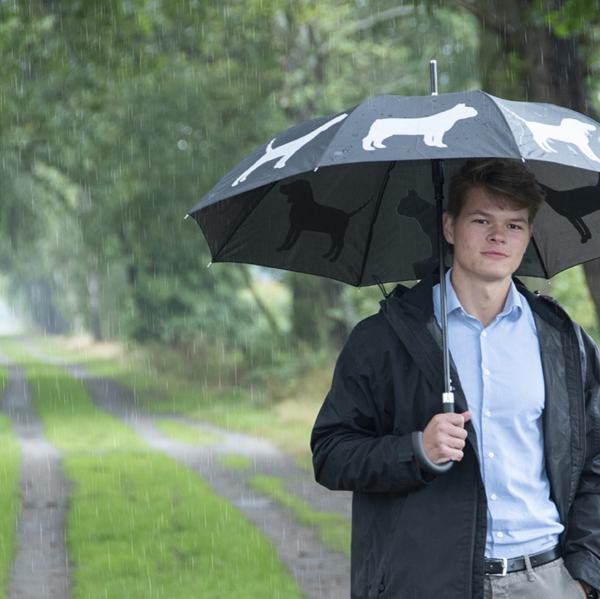 Dáždnik so psami 105 x 105 x 85,1 cm reflexný