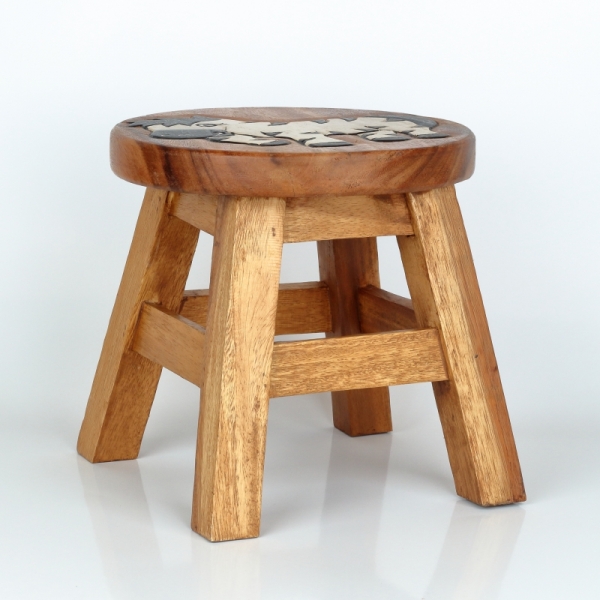 Detská drevená stolička zebra 26cm