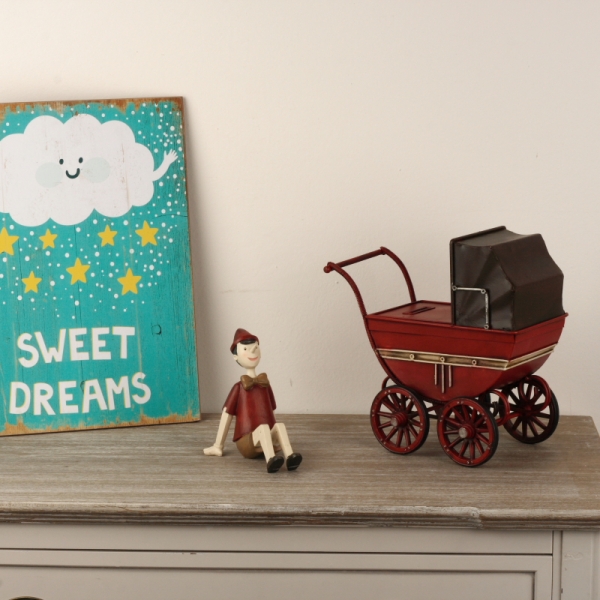 Detská pokladnička kočík 28x16x26cm