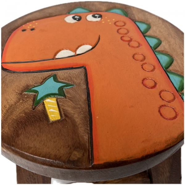 Detská stolička drevená Happy Dino