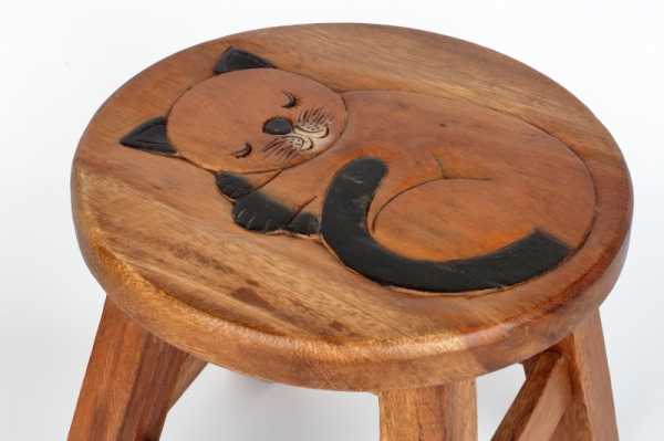 Detská stolička spiace mačka 26cm 