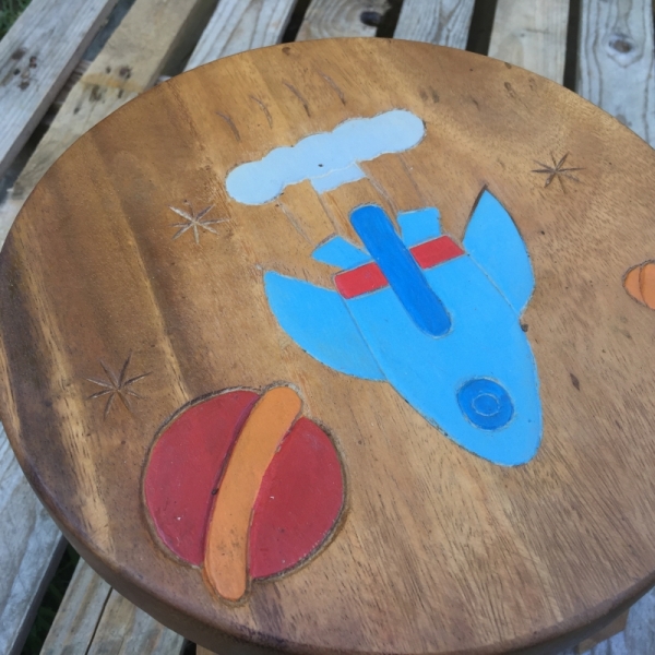 Detská stolička vesmírna raketa