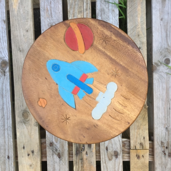 Detská stolička vesmírna raketa